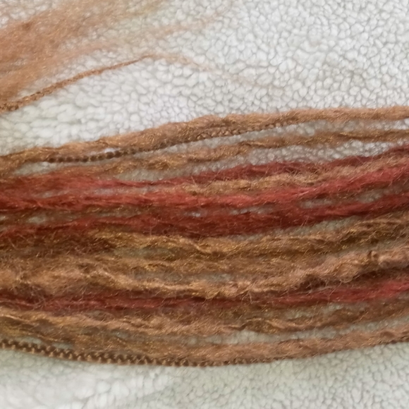 Thin Brown Dreadlock Tie on Ponytail - Picture 9 of 10